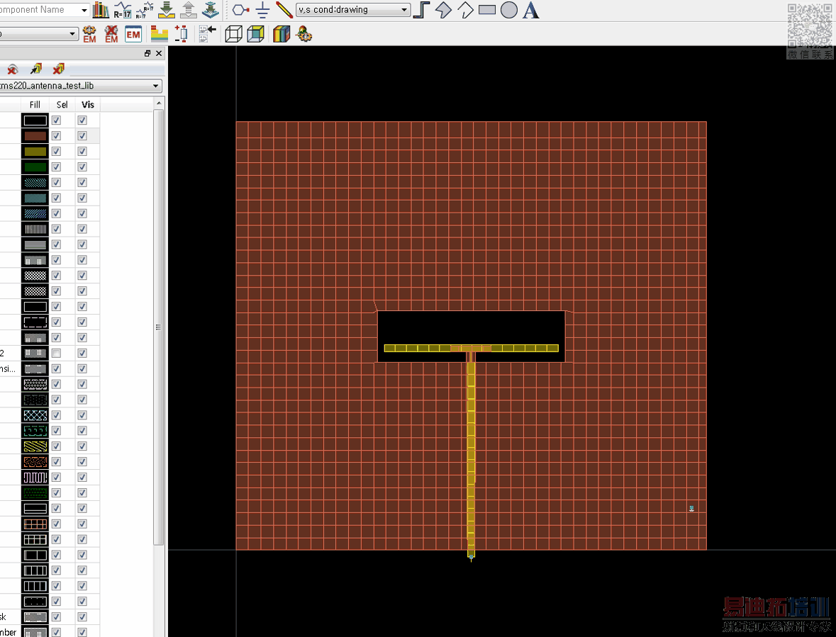 layout antenna