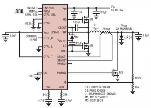 ߵ޲ 6V  36V 롢2A LED 