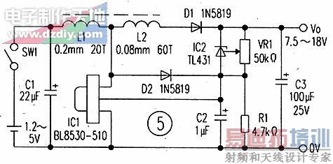 BL8530ѹԴ任Ӧõ·ͼ---ѹBL8530 BOOST CONERTER