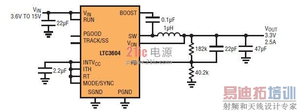 ͼ 1 ӿ뷶Χ3.3V/2.5AӦ