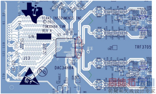 DAC34H84+TRF3705Ƽ PCB