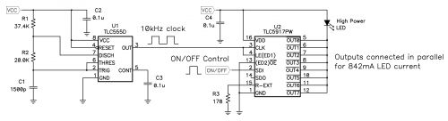 TLC555 ʱ LED ΢