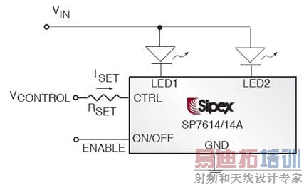 ͼ1  SP7614A Flash LED