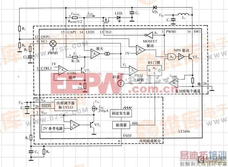 LT3496ڵͨѹṹеĹԭͼ