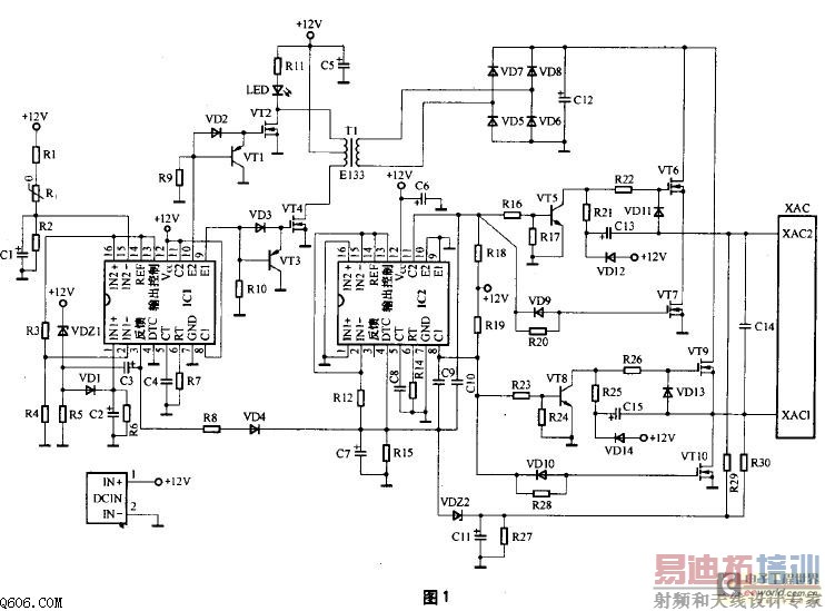 工程师推荐:一款常见车载逆变器电路 及原理